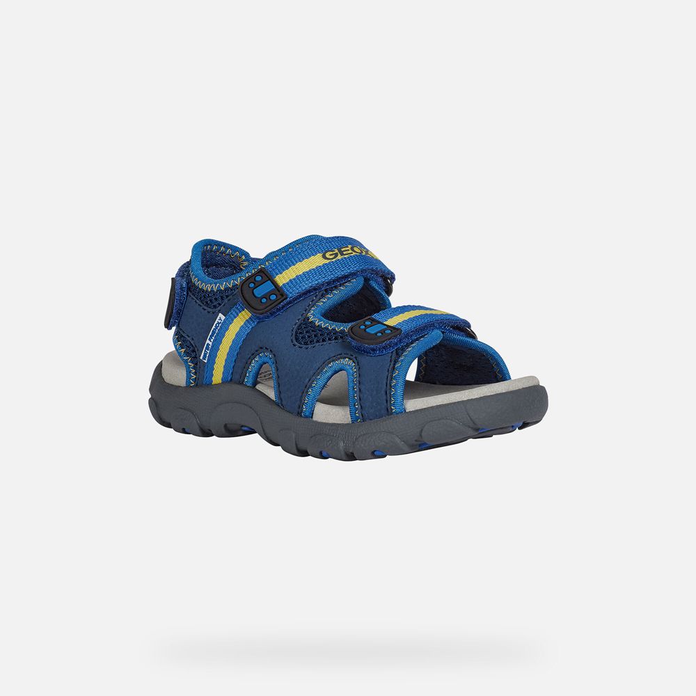 Sandalias Geox Menino Azuis - Strada - FJOQD0614